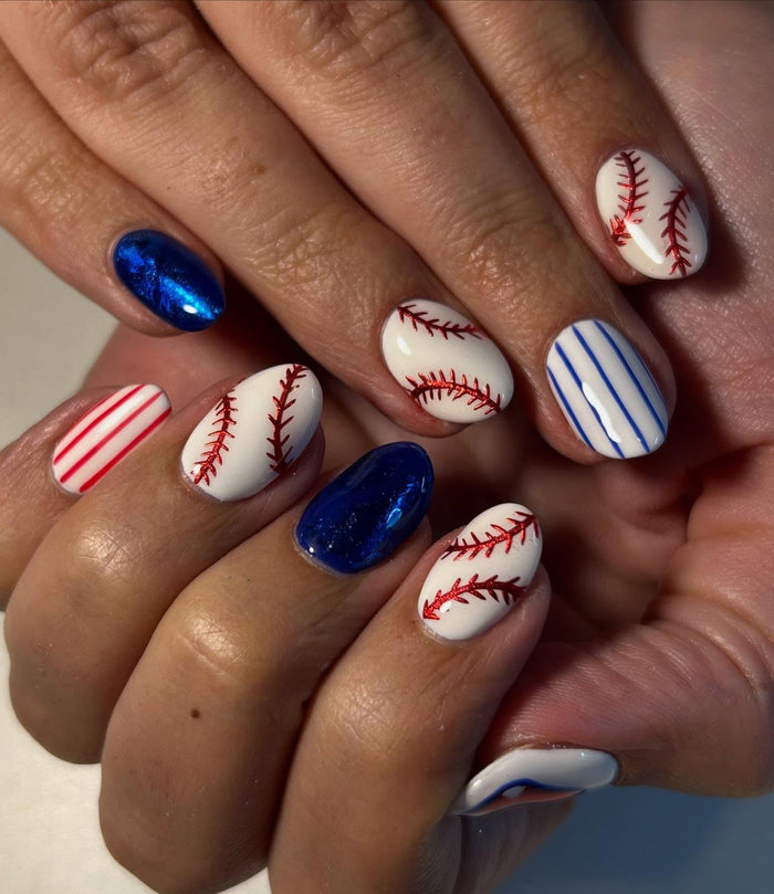 15 Cute Baseball Nail Ideas for Game Day