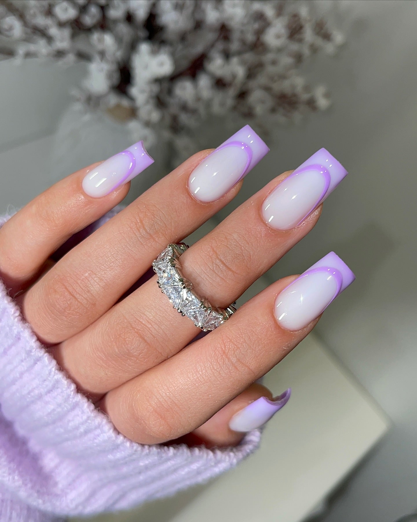 15 Chic Purple And White Nail Ideas
