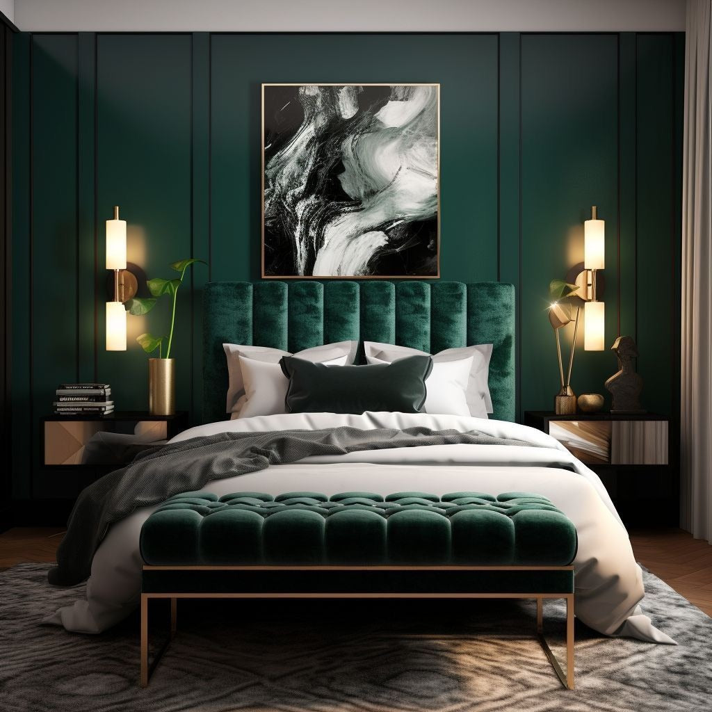 15 Emerald Green Bedroom Inspirations for 2025 - Mockup Hunt
