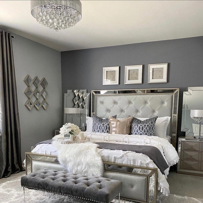 15 Clean & Cozy White And Gray Bedroom Ideas