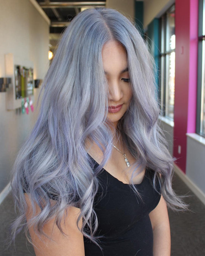 15 Chic Silver Lavender Hair Color Looks