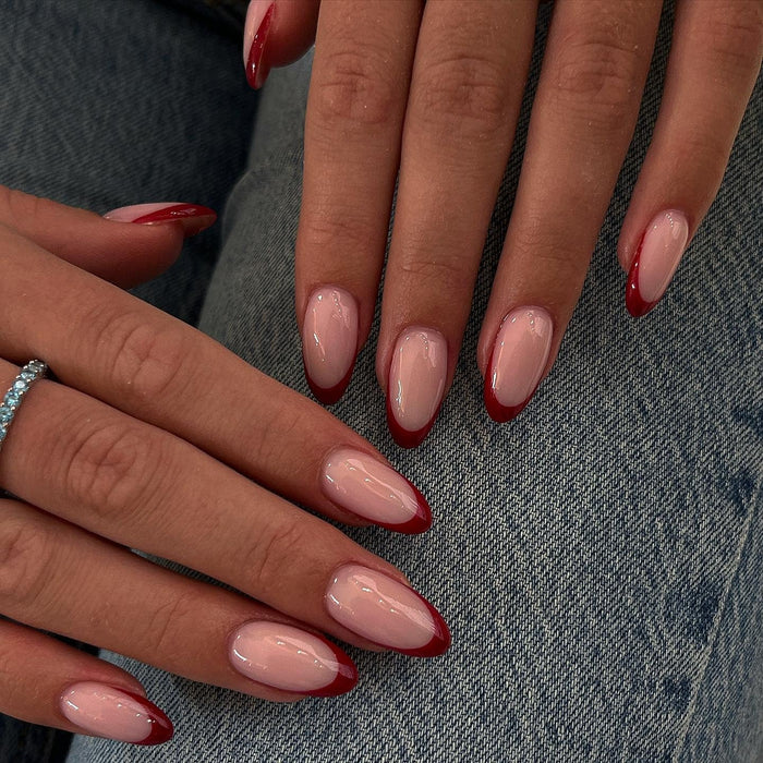 15 Red French Tip Nail Ideas You'll Want