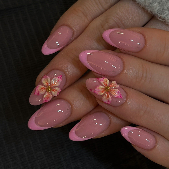 15 Pretty Pink Tip Nail Ideas