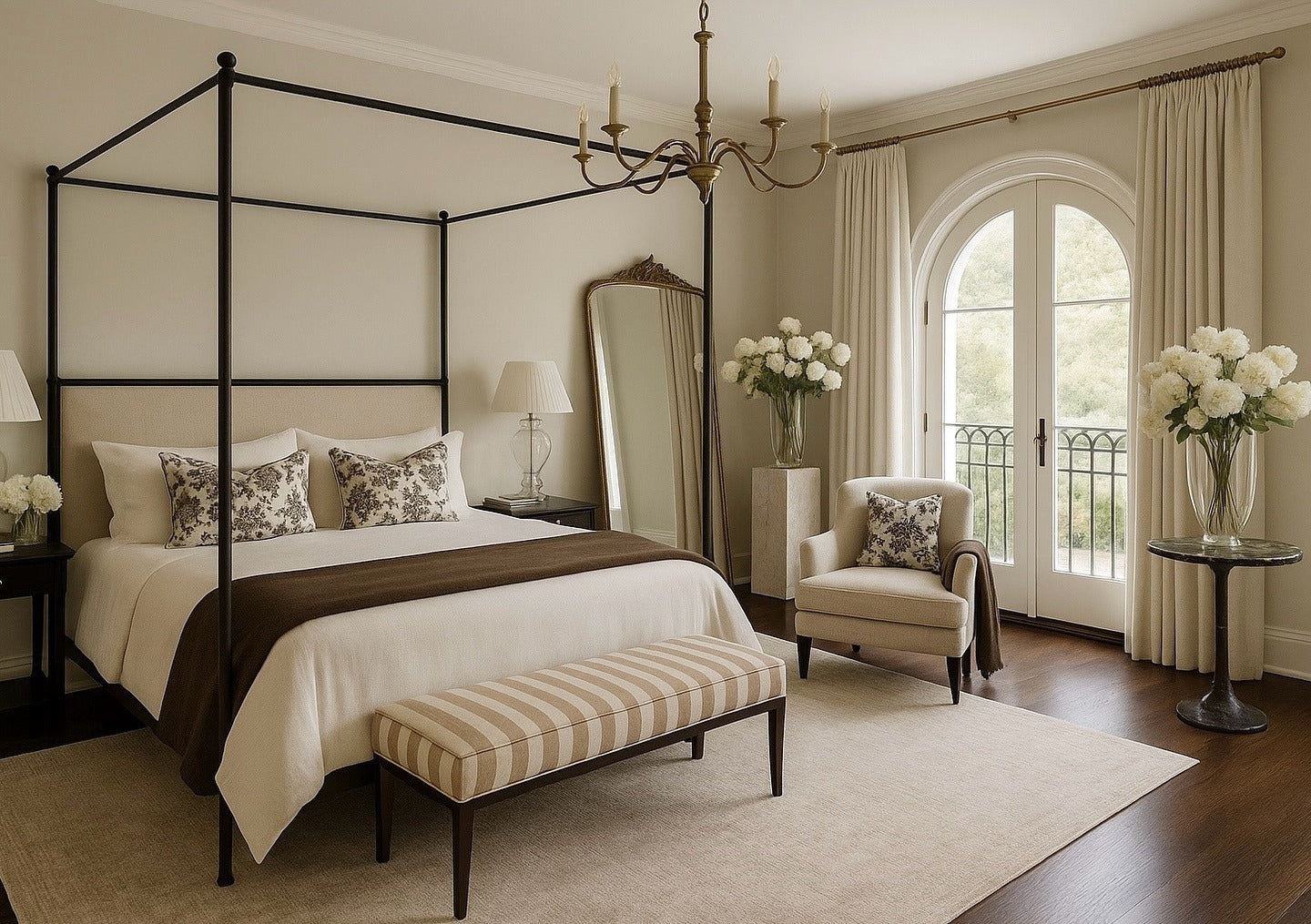 15 Chic Black, White And Gold Bedroom Ideas
