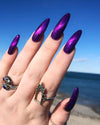 18 Sparkling Purple Glitter Nails That Pop