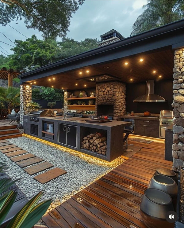 20 Rustic Outdoor Kitchen Ideas for a Cozy Vibe - Mockup Hunt