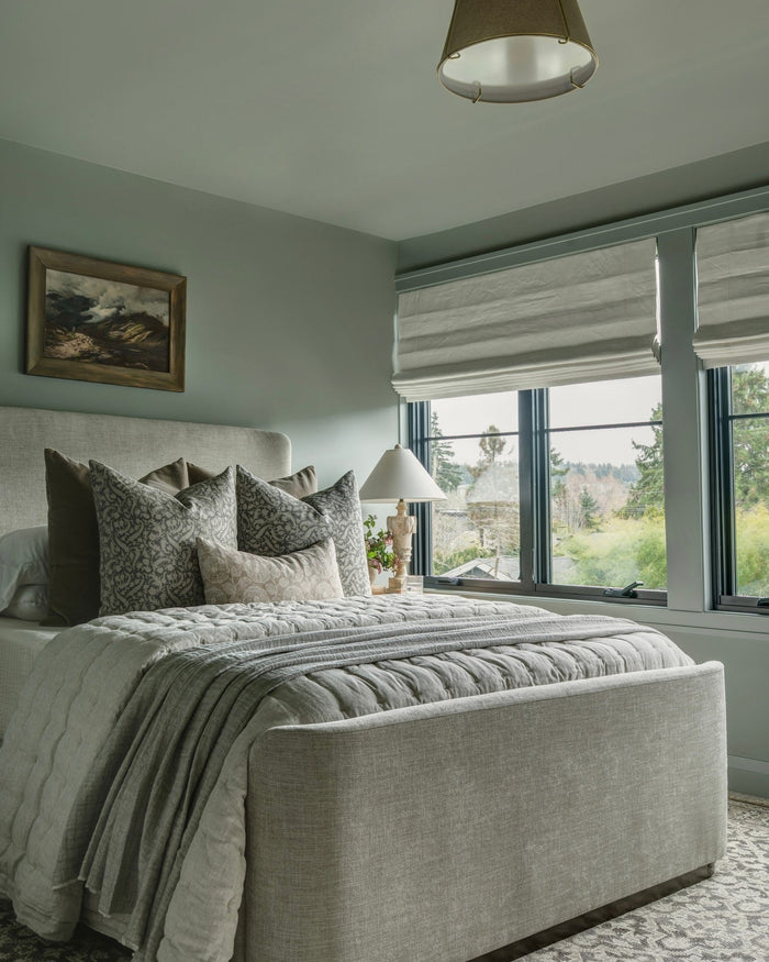 15 Green And Gray Bedroom Ideas That Feel Calm & Chic 🌿