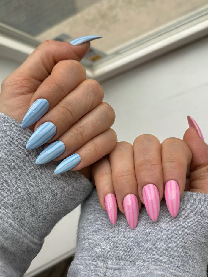 15 Cute Blue And Pink Nail Ideas