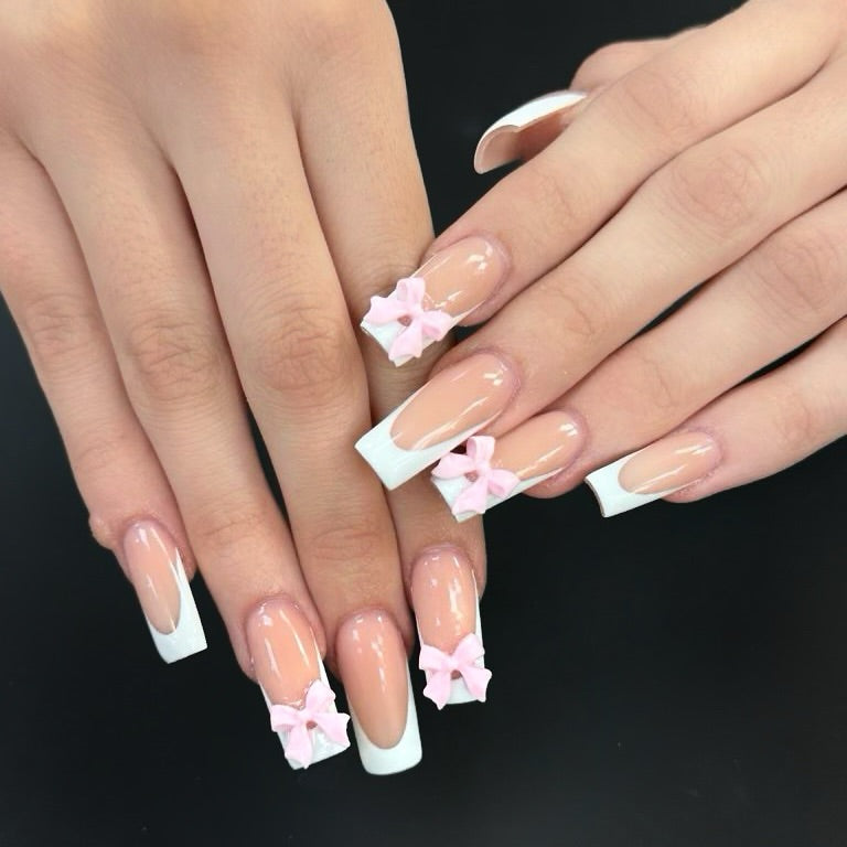 Chic White Tip Nail Ideas