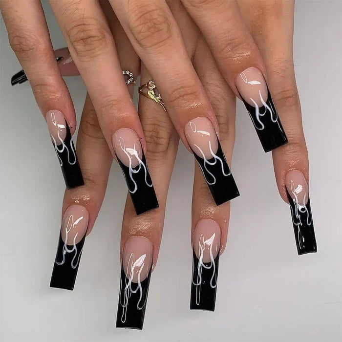 15 Edgy Black Coffin Nail Ideas You’ll Love
