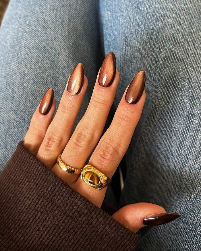 15 Brown And Gold Nail Ideas You'll Love