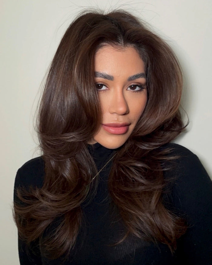 22. Dark Brown Hair with Highlights That Add Instant Dimension