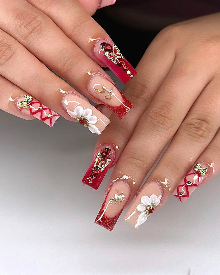 15 Trendy Red Prom Nail Ideas