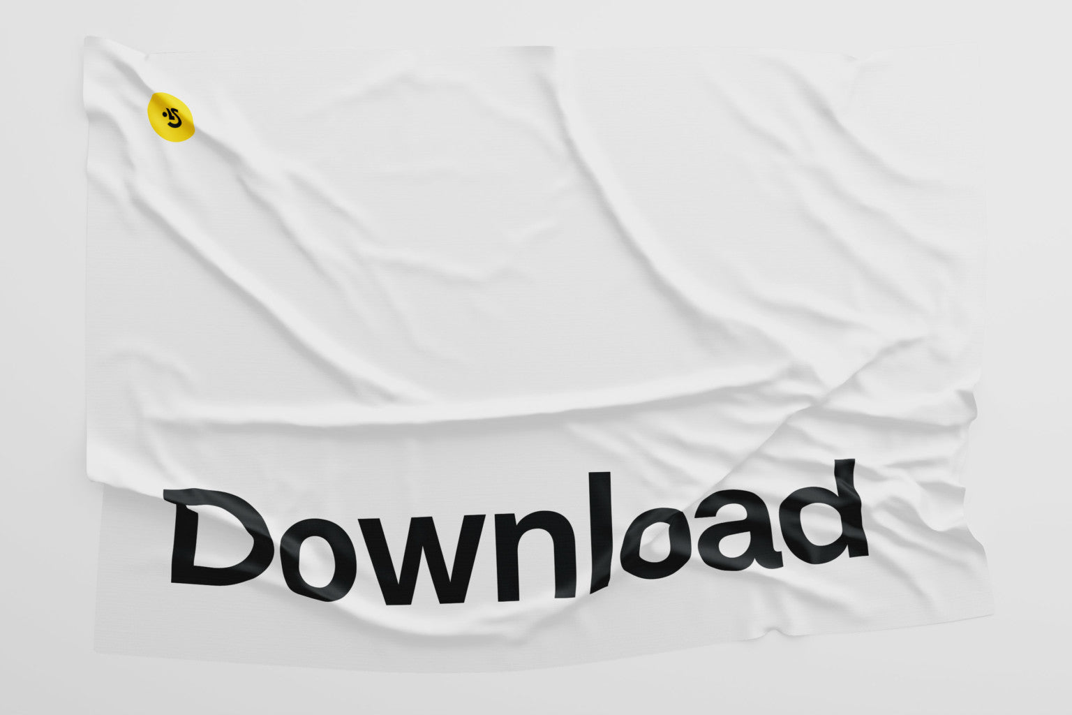 Funny Fabric Wrinkles Mockup