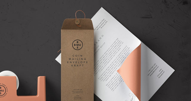 Basic Stationery Branding Psd Mockup Scene Creator