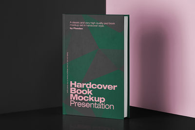 Realistic Hardcover PSD Mockup Front View