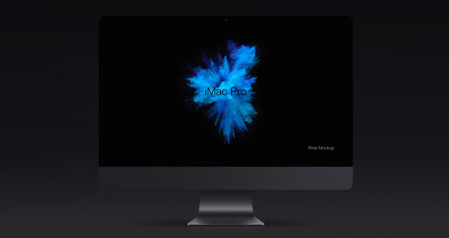 iMac Pro Psd Mockup Design Template