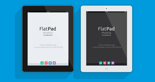 iPad Psd Flat Mockup