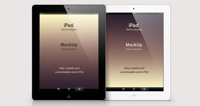 iPad Retina Mockup Template