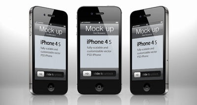 iPhone 4 psd Mockup Template