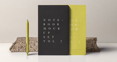 Collection of Notebook Psd Mockups