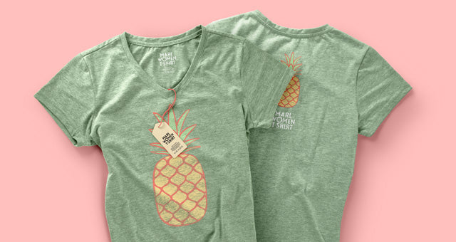 Women T-Shirt Mockup Psd