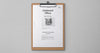 Top View of Psd Clipboard Stationery Mockup