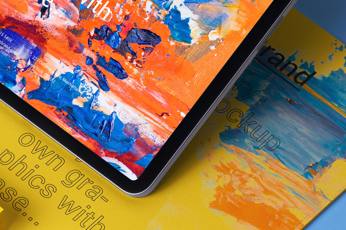 Psd iPad Stationery Branding Mockup PSD