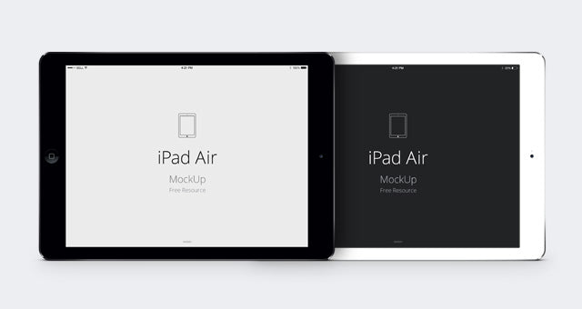 iPad Air Psd Vector Mockup