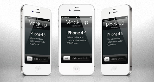 iPhone 4 psd Mockup Template