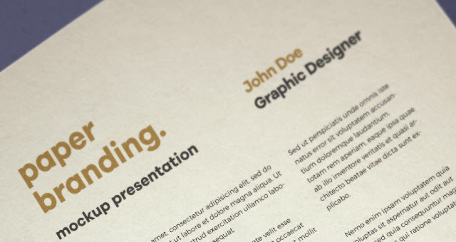 A4 Psd Paper Mock-Up