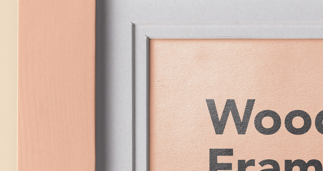Perfect Wood Frame Mockup Psd