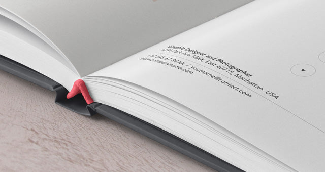 Open Hardcover Book Mockup Perspective View