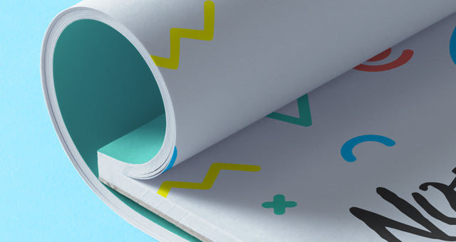 Isometric Side View of Psd Notepad Mockup