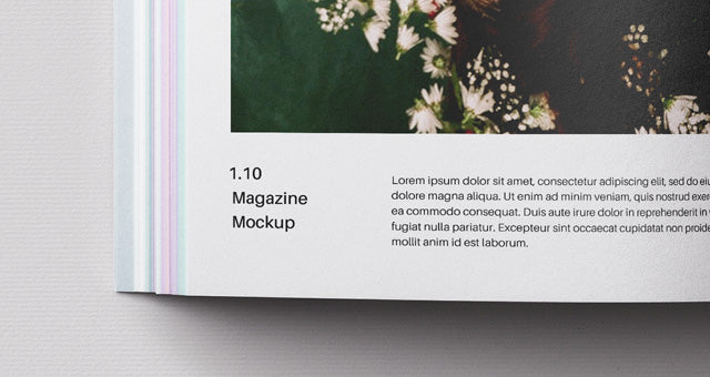 Square Psd Magazine Design Mockup