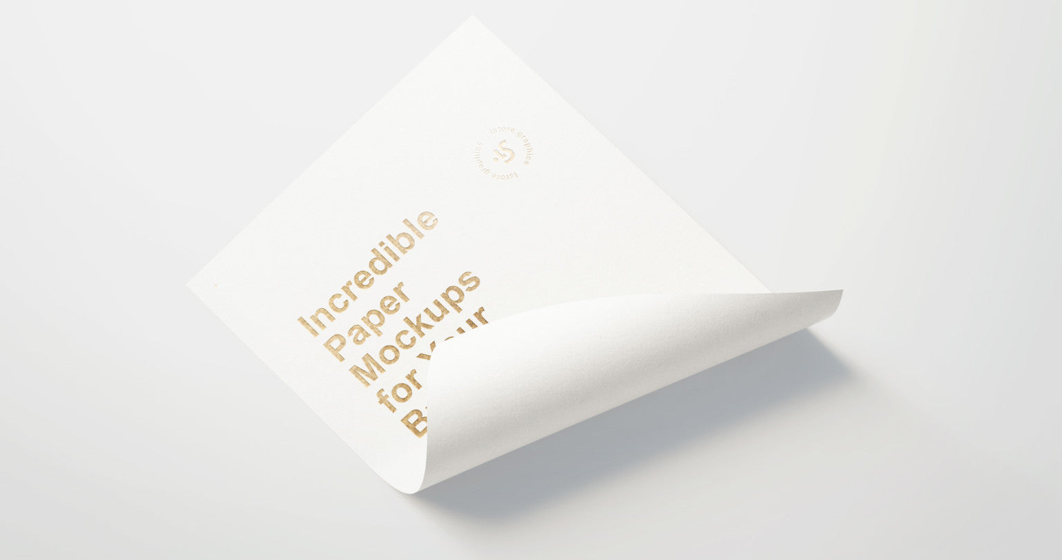 Professional Paper Branding Mockup