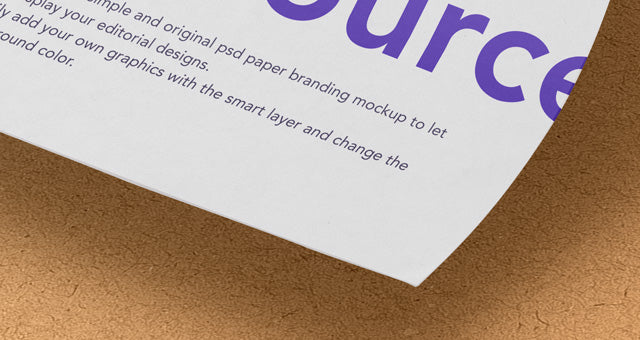 Floating Design Gravity Paper Mockup Psd