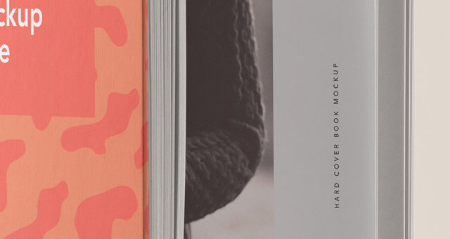 A5 Hardcover Book Mockup