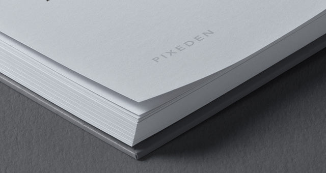 Perspective View of Square Psd Hardcover Book Mockup