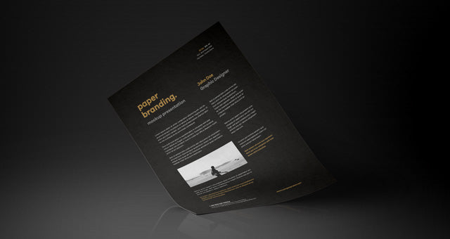 A4 Psd Paper Mock-Up