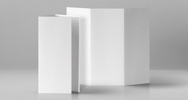 Tri Fold Psd Mockup US A4 Front View