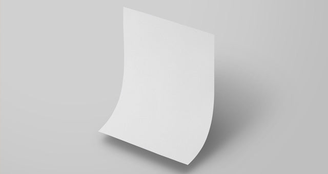 Floating Design Gravity Paper Mockup Psd