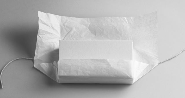 Wrapped Invitation Card Psd Mockup