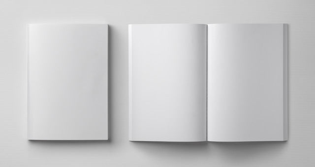 Psd Magazine Mockup Template US A4 Top View