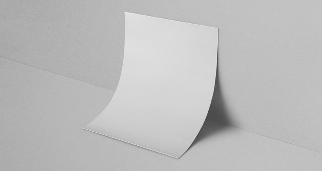 Folded Psd A4 Paper Mockup in Corner