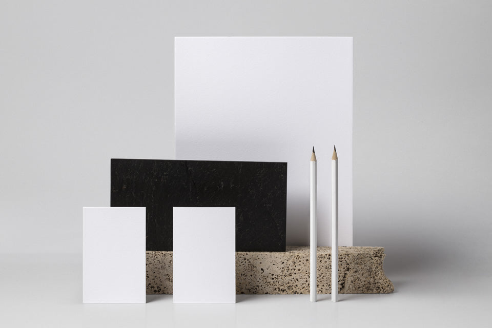 Essential Stationery Psd Mockup in Front View