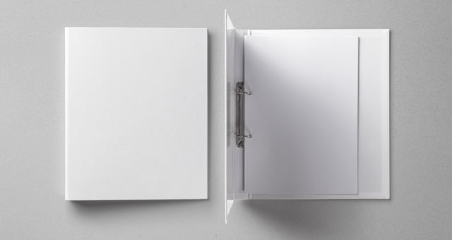 Ring Binder Folder Psd Mockup Top View