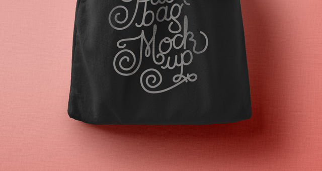 Drawstring Psd Bag Mockup