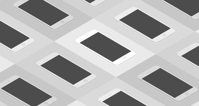 Isometric Perspective App Screens Mock-Up