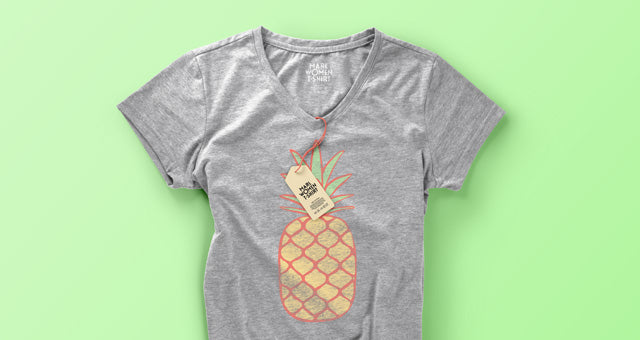 Women T-Shirt Mockup Psd